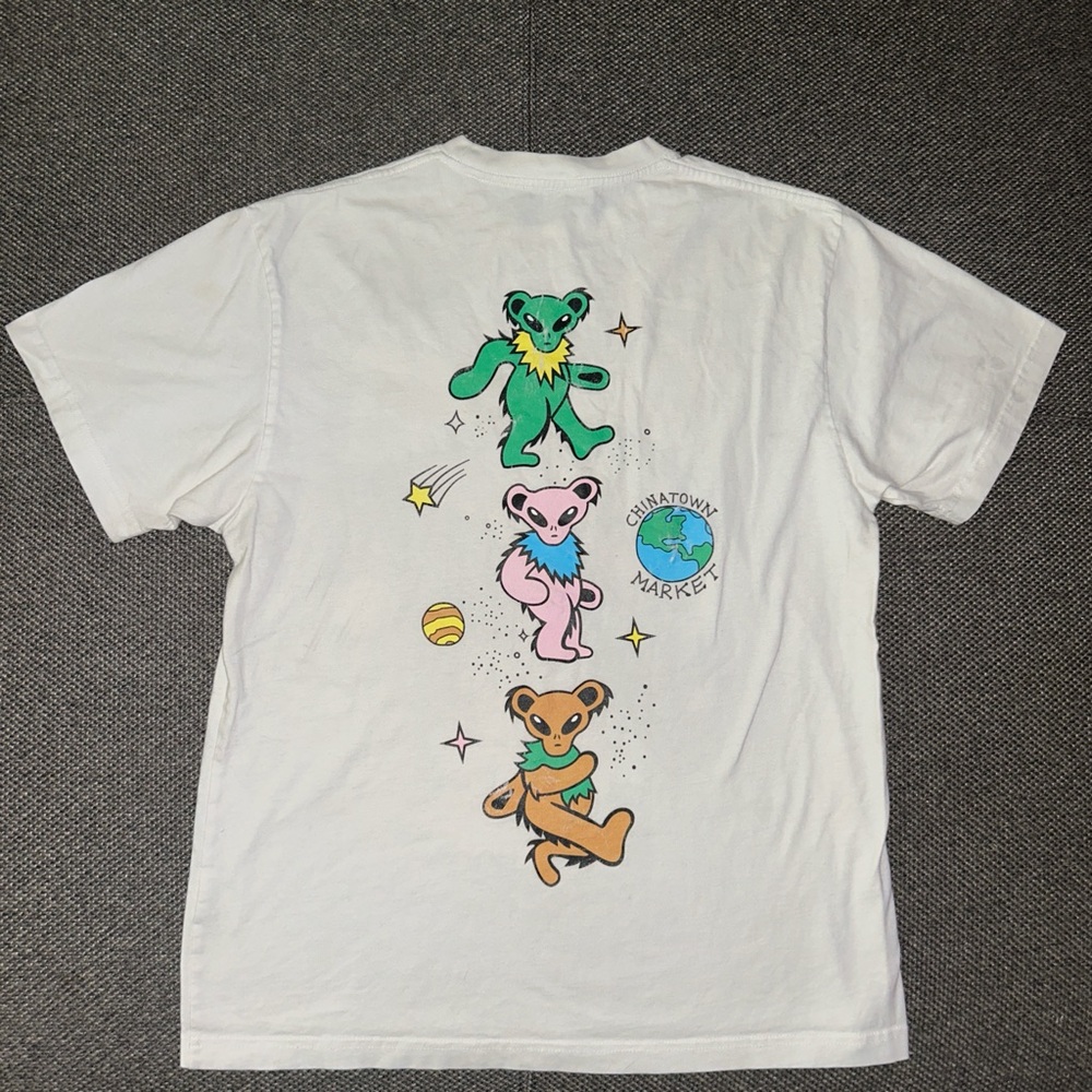 Rare Chinatown Market Grateful Dead Streetwear Graphic T-Shirt Medium - Picture 4 of 4